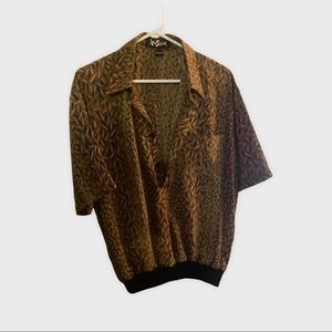 Vintage Alan Stuart collard shirt
